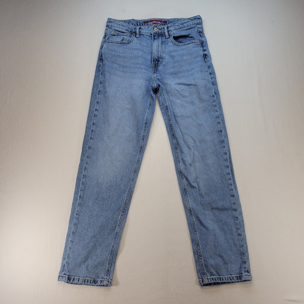 Lucky Brand Boy Mid Rise Relaxed Straight Jeans Womens 4/27 Blue Light Wash